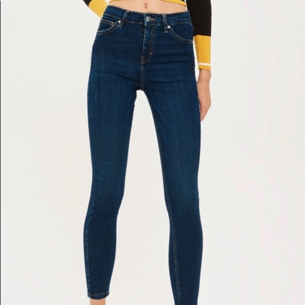 Topshop Moto Indigo Jamie high waisted jeans